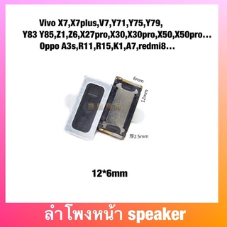 ลำโพงหน้า  Vivo X7,X7plus,V7,Y71,Y75,Y79,Y83 Y85,Z1,Z6,X27pro,X30,X30pro,X50,X50pro… Oppo A3s,R11,R15,K1,A7,redmi8…