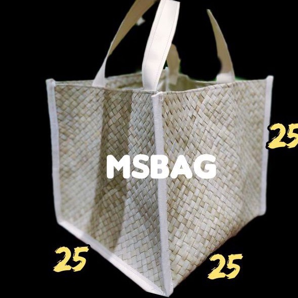 PANDAN BAG 25.25.25 กระเป๋าผู้หญิง SOUVENIR BAG CLASSIC BAG WOVEN BAG ETHNIC BAG