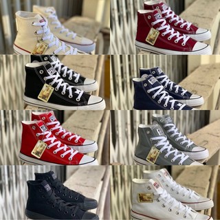 รองเท้า Converse All Star high หุ้มข้อสีพื้น 👣🚧🚀 (มีหลายสี)