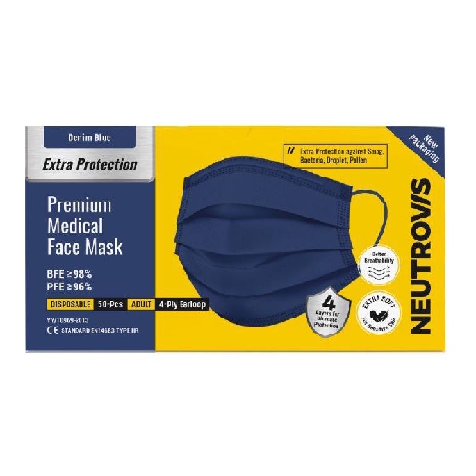 Neutrovis MEDICAL FACE MASK 4PLY Adult / Kid