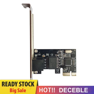 Deceble Gigabit อะแดปเตอร์การ์ดเครือข่ายอีเธอร์เน็ต PCI Express RJ45 LAN สําหรับเดสก์ท็อป PC