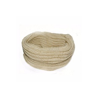 ผ้าพันคอไหมพรม ผ้าพันคออุ่น Scarf-P01- Cream