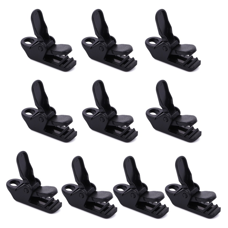 10 Pcs Tent Awning Canopy Clamps Heavy Duty Lock Grip Clamps Camping Tarps Clips