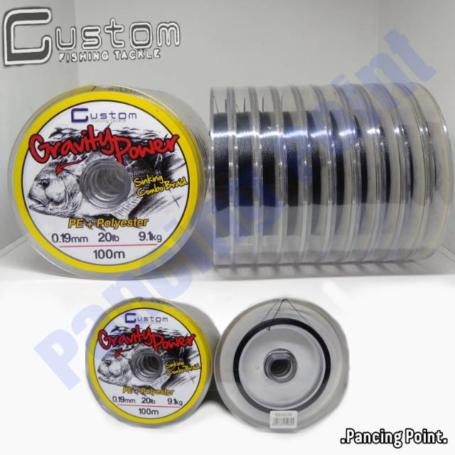 สาย PE Gravity Power 100m 0.17mm10lb 0.19mm20lb