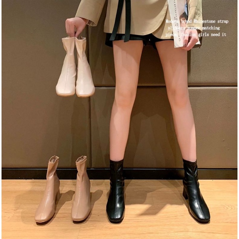 รองเท้าบูท lady lady ซอฟนุ่มบุขน พร้อมส่ง🇹🇭