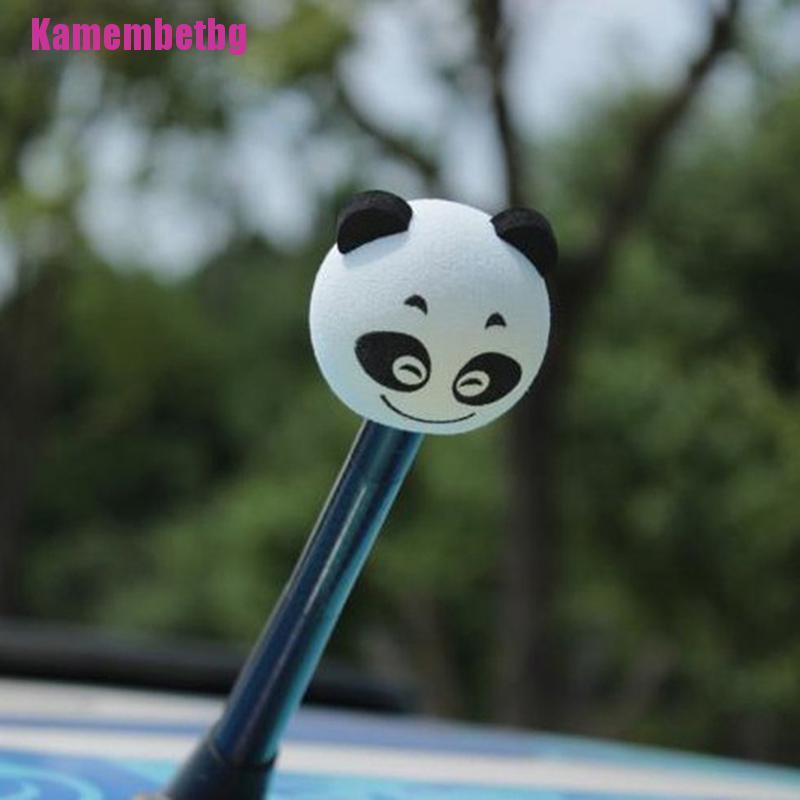 [Kamembetbg] เสาอากาศ EVA รูปแพนด้าน่ารัก สําหรับตกแต่งรถยนต์ รถบรรทุก SUV