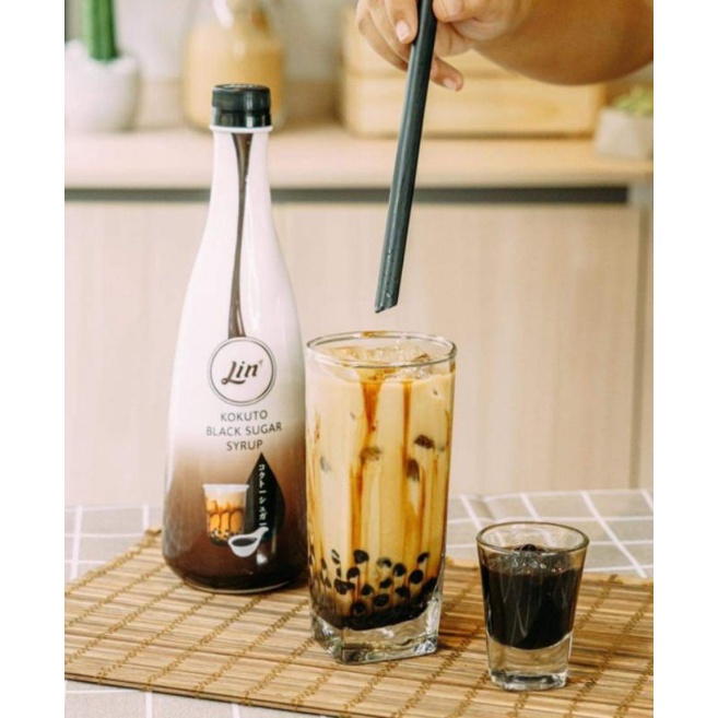 ลินไซรัป โคคุโตะ แบล็คชูการ์ไซรัป Lin Black Kokuto Syrup ขนาด 700 มล.