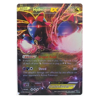 Hydreigon EX 62/108 ซาซันโดรา Pokemon Matt Card ภาษาอังกฤษ