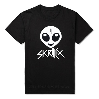 เสื้อยืดผ้าฝ้ายพิมพ์ลายแฟชั่น เสื้อยืดแขนสั้น ผ้าฝ้าย พิมพ์ลายวงร็อค Skrillex สไตล์ฮิปฮอป สําหรับผู้ชาย