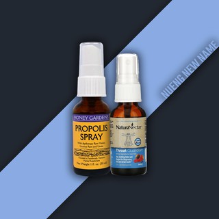 Propolis ( โพรพอลิส สเปรย์, Spray ) สารสกัดจากธรรมชาติ เพื่อบรรเทาอาการเจ็บคอ Honey Gardens, NaturaNectar