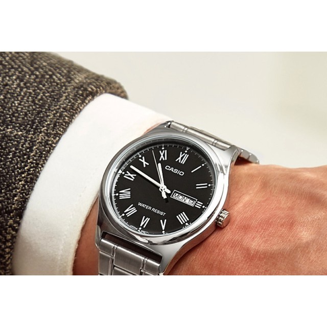 นาฬิกาสมาร์ทวอช สมาร์ทวอช [ใส่โค้ดลดเพิ่ม ] ของแท้ นาฬิกาข้อมือ Casio ผู้ชาย รุ่น MTP-V006 (สายสแตนเลส)