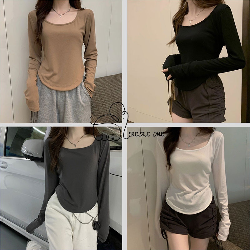 ร้านในไทย เสื้อยืดเเขนยาวเเฟชั่น เสื้อยืดมีสีไห้เลือก เสื้อยืดเเขนยาวทรงสวย ใส่เเล้วเข้ารูป  งานเรียบๆ – โปรปัง