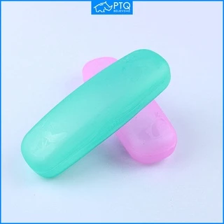 Ptq กล่องพลาสติกใส ความจุขนาดใหญ่ กันตก สุ่มสี สําหรับเก็บแว่นตา