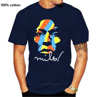 เสื้อยืดผู้ เสื้อยืด คอกลม พิมพ์ลาย Miles Davis คุณภาพสูง สําหรับผู้ชาย และผู้หญิง S-5XL