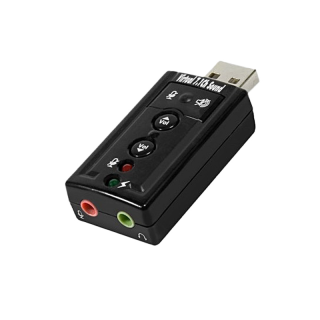 USB การ์ดเสียง Audio 3D Sound Virtual 7.1 Channel Card Adapter