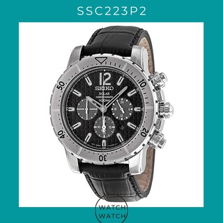 นาฬิกาข้อมือผู้ชาย Seiko Solar Chronograph SSC223P2 Mens Watch