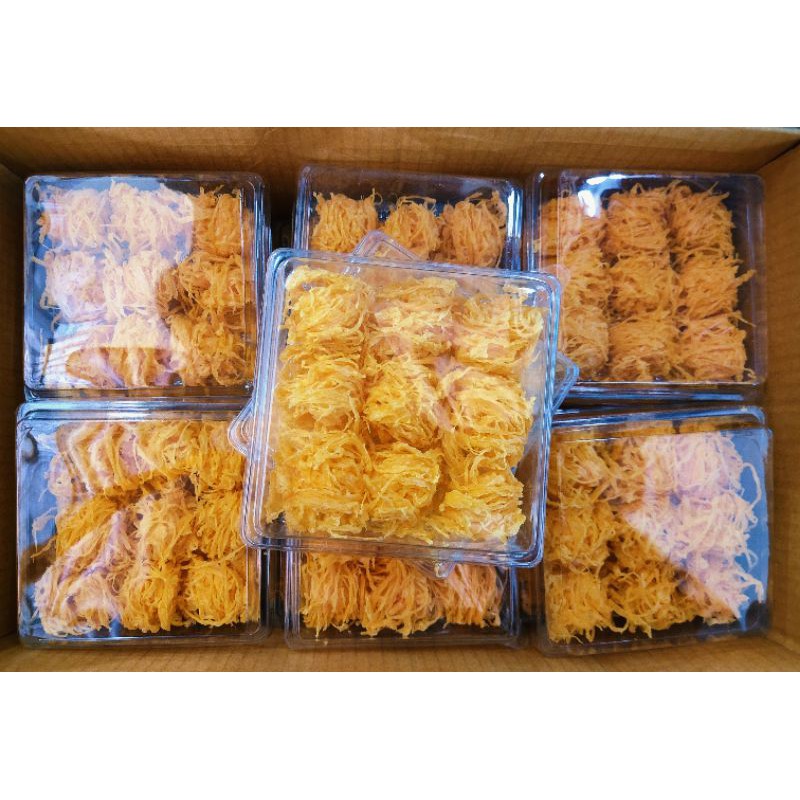 ฝอยทองกรอบ9คำ  ลังล่ะ20ถาดราคา 349บาทพร้อมส่ง