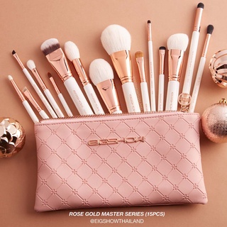 (โค้ด ATDJB ลดเพิ่ม 40.-) เซตแปรงแต่งหน้า 15 ชิ้น แปรงขนสัตว์แท้ EIGSHOW สี Rose Gold -MASTER SERIES BRUSH SET