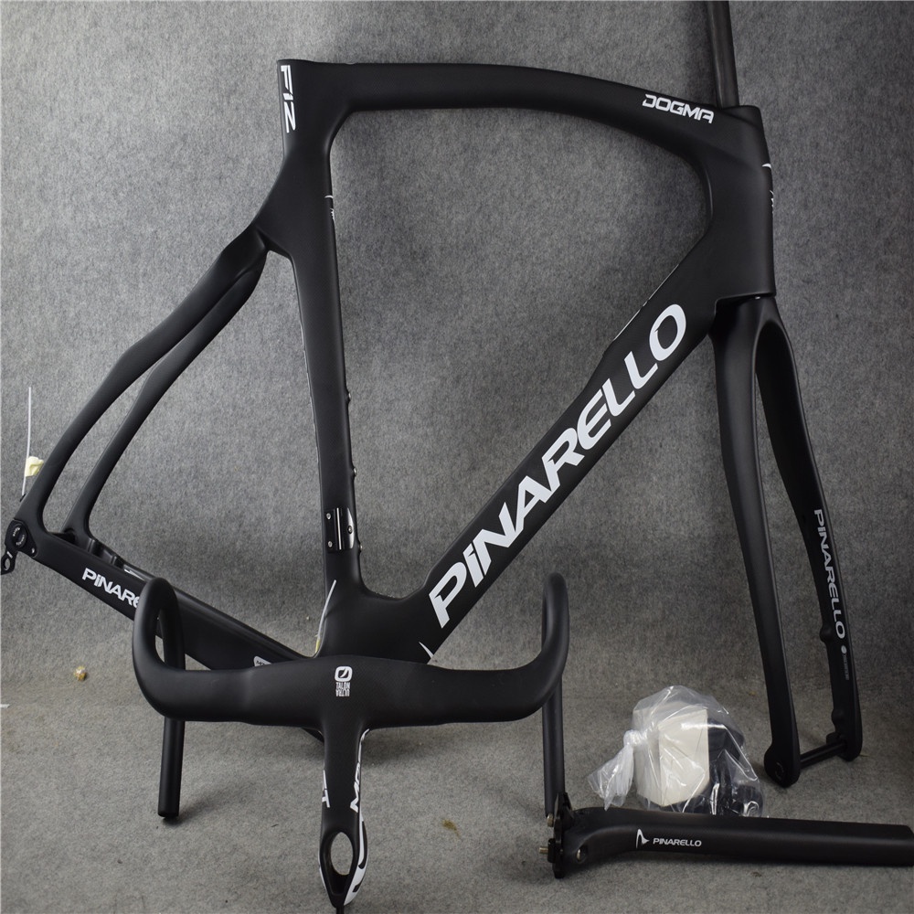 PINARELLO DOGMA F12 Road Frame 1K Matte Carbon Fiber Bike Frames Carbon Bicycle Frameset with Fork Seatpost Clamp Headse