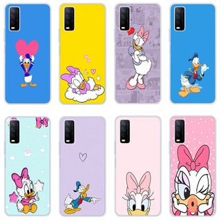 เคสซิลิโคนใส ลายการ์ตูนเป็ดโดนัลด์ กันกระแทก สําหรับ Vivo y20 Vivo y12s y20s y20 y21i Vivo y12 Vivo y12i y11 2021