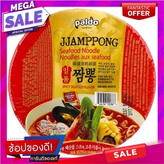 พาลโดบะหมี่กึ่งสำเร็จรูปรสต้มยำทะเล 116กรัม Paldo Instant Noodles Seafood Tom Yum Flavor 116g.