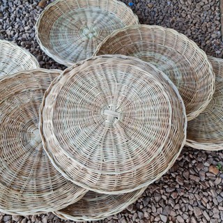 กระจาดหวายใหญ่ จริงสวยใหญ่ ถาดหวายกลม 119 บาท //  พร้อมส่ง ขนาด 45-47  cm.
