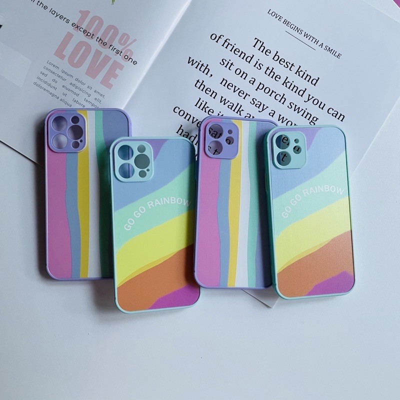 เคสโทรศํพท์ เคสกันกล้องสีรุ่ง(มีสิ้นค้าพร้อมส่งค่ะ)สำหรับรุ่นของiPhone12 IP11,IP12mini,IP12PRO-i12promax-I7-I 8,SE2020,7