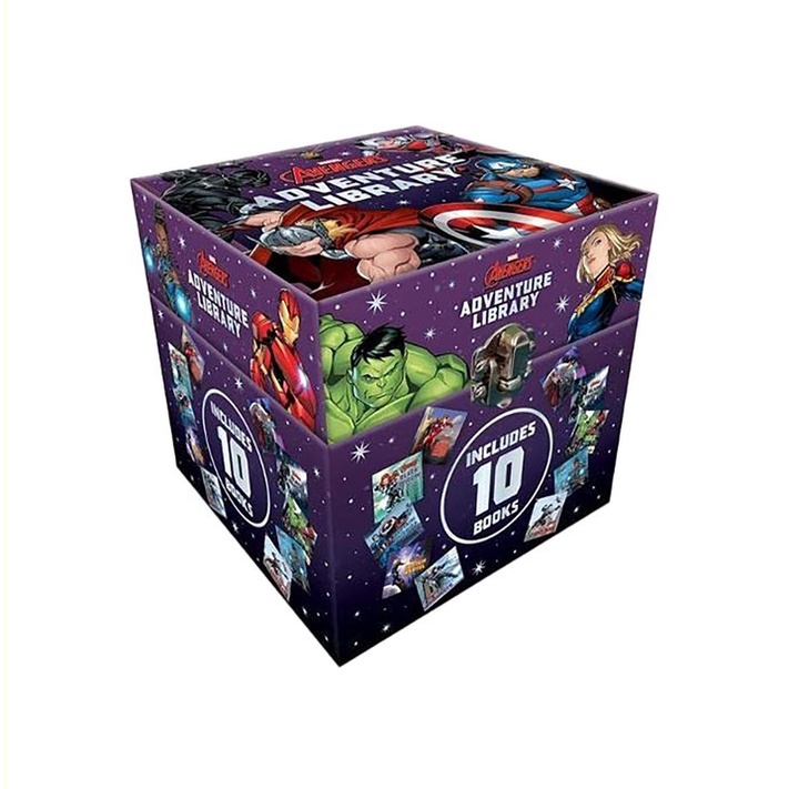 Marvel My Little Library Book Set Box พร้อมหนังสือนิทาน 10 เล่มสําหรับเด็ก