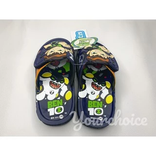รองเท้าเบนเทน Ben10 แตะเด็ก แบบเทป ทรงสวม BN331