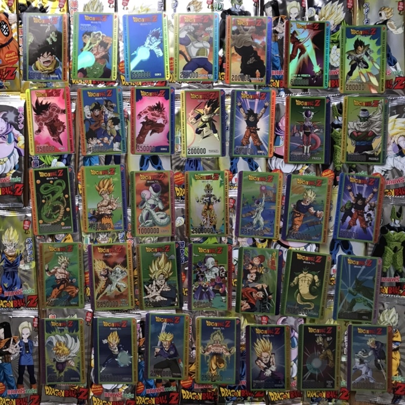 การ์ดโอเดนย่า  ODEN-YA part 28  Oden-Ya card 30th anniversary Dragon Ball Z ระดับ R เลเซอร์ ครบชุด 3