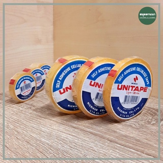 เทปใส Uni Tape ยาว 36 หลา แกนกระดาษเล็ก/ใหญ่