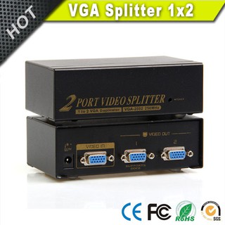 VGA Video Splitter 1 input to 2 Output 1x2