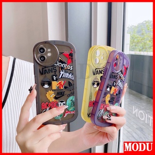 Modu เคสโทรศัพท์มือถือแบบนิ่ม TPU ใส กันกระแทก กันรอยเลนส์กล้อง ลายแฟชั่นหรูหรา สําหรับ OPPO A17 A94 A74 A54 A8 A31 A52 A72 A92 A53 A32 2020