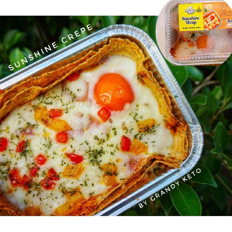 คีโต Sunshine Crepes เครปหน้าเปิด คีโต หน้าแน่น