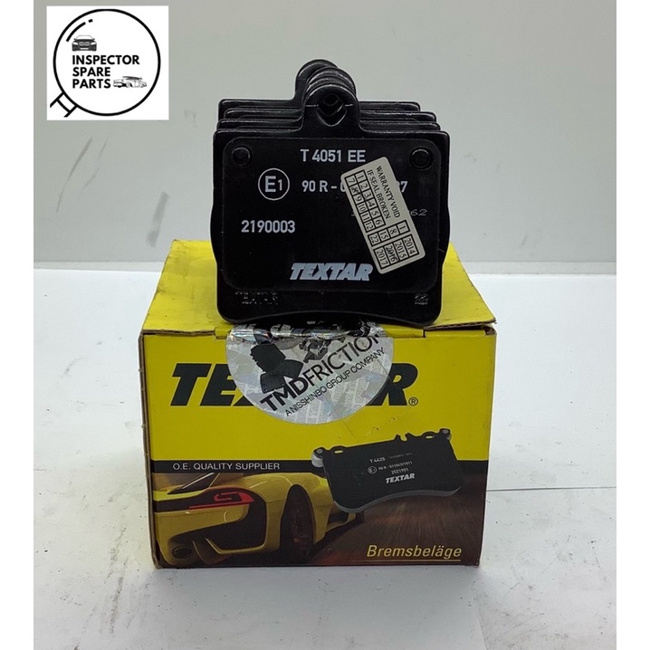 TEXTAR MERCEDES W202 REAR BRAKE PAD 002 420 5120TEX