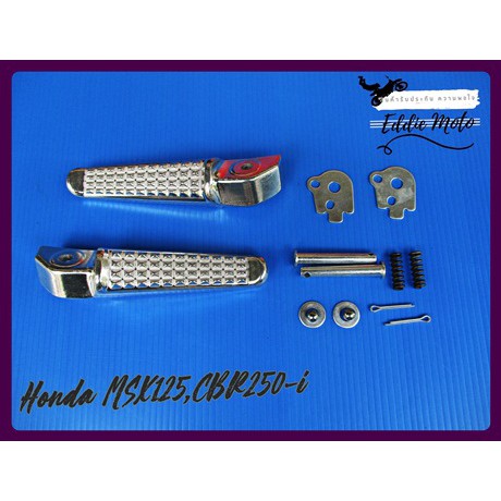 REAR FOOT PEG SET "STEEL" Fit For HONDA MSX125 CBR250i // ชุดพักเท้าหลัง เหล็ก