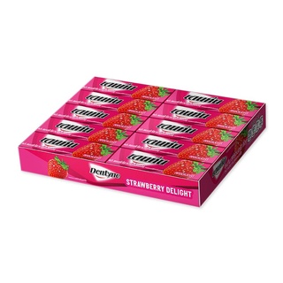 เดนทีน หมากฝรั่ง กลิ่นสตรอเบอร์รี่ บรรจุ 13.5กรัม ยกแพ็ค 20แผง DENTYNE STICK STRAWBERRY GUM