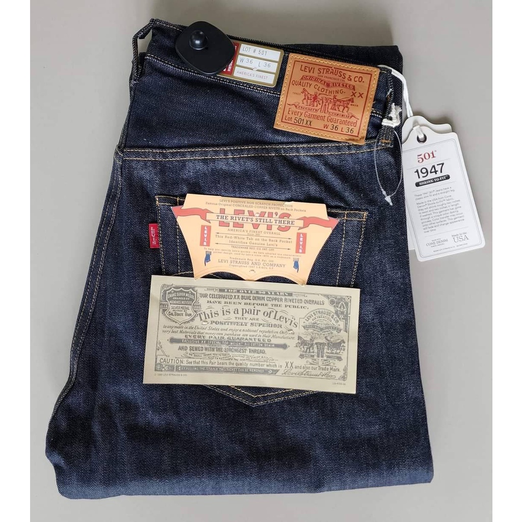 LEVI'S LVC 1947 501XX USA Size W36, W34(PM048)