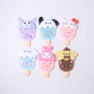 ใหม่ สติกเกอร์เรซิ่น ลายการ์ตูน Sanrio Popsicle diy ขนาดใหญ่ สําหรับตกแต่งตู้เย็น