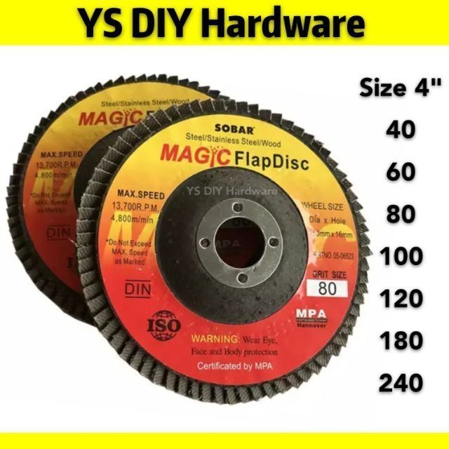 Flap Disc Magic 4" คุณภาพสูง (Nietz/Sobar/Normal)