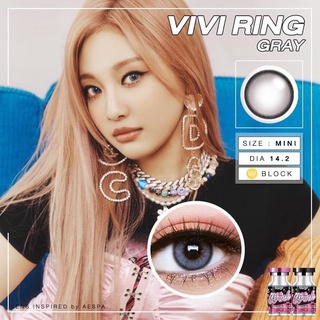 คอนแทคเลนส์🌈Vivi Ring🌈 Chestnut / Gray (Wink) ขนาดบิ๊กอาย💖ขายดี🍭