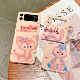 เคสโทรศัพท์มือถือ ลายการ์ตูนสุนัขจิ้งจอก กระต่ายน่ารัก สําหรับ Samsung Galaxy Z Flip 3 Zflip3 5G