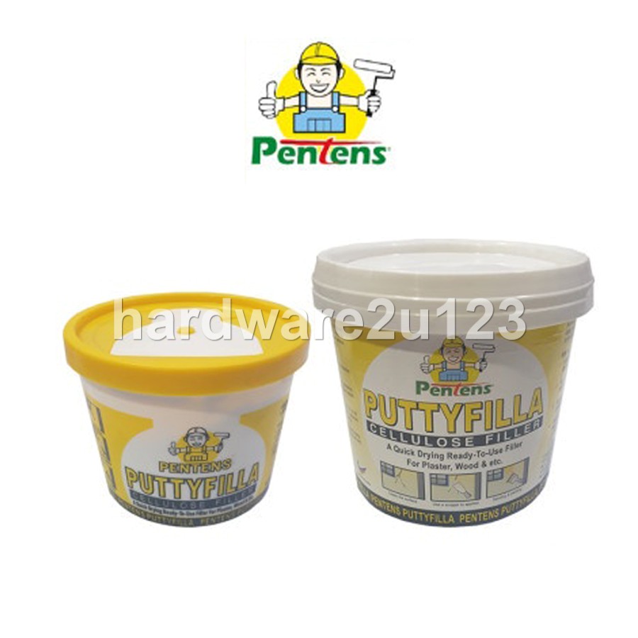 Pentens Wall Putty Fille / Wall Filler / Filler Dinding 0.5 กก./1.5 กก. Cellulose Filler 补墙