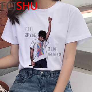 1d One Direction Harry Styles Fine Line Louis Tomlinson T Shirt Women Streetwear Print Couple Grunge Women T-shirt Kawaii