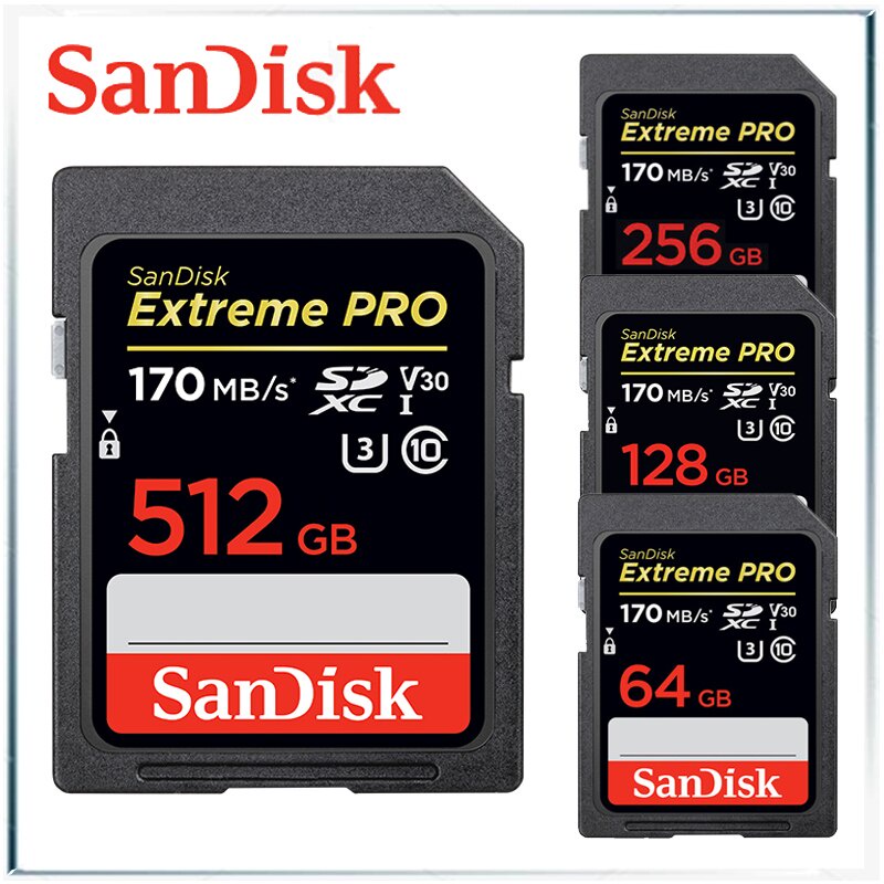 extreme pro sd card 512GB 170mbs memory card 256GB cartao de memoria 128GB flash card 64GB carte sd memory stick pro duo