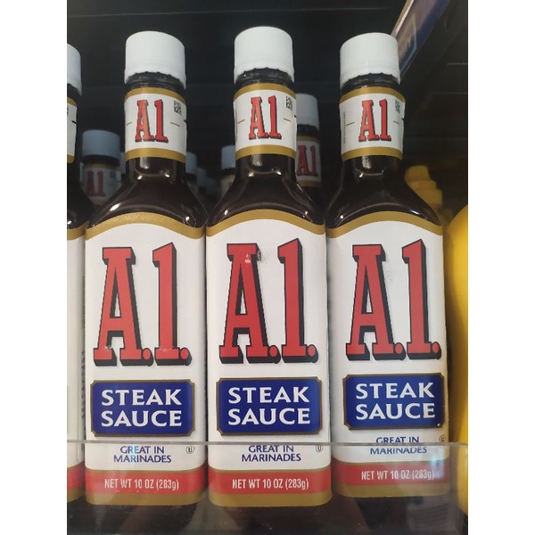 ส่งฟรี A1 Steak Sauce ซอสสเต๊ก เอวัน สินค้านำเข้าจากอเมิกา283g**(1ขวด