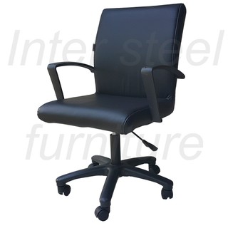 เก้าอี้สำนักงาน ที่เหมาะสำหรับคนตัวใหญ่ รุ่นมีเดี่ยม Office chair,adjustable,gas-life Medium model,pvc leather