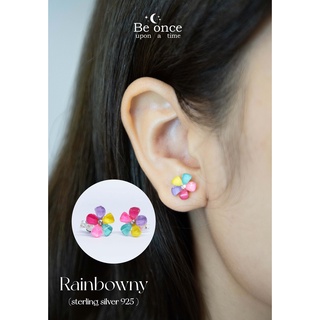 ต่างหูเงินแท้ 925   รุ่น Rainbowny