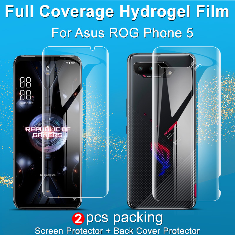 Imak ฟิล์มไฮโดรเจลนิ่ม แบบใส บางพิเศษ สําหรับ ASUS ROG Phone 5 Pro ZS673KS ASUS ROG Phone5 Ultimate