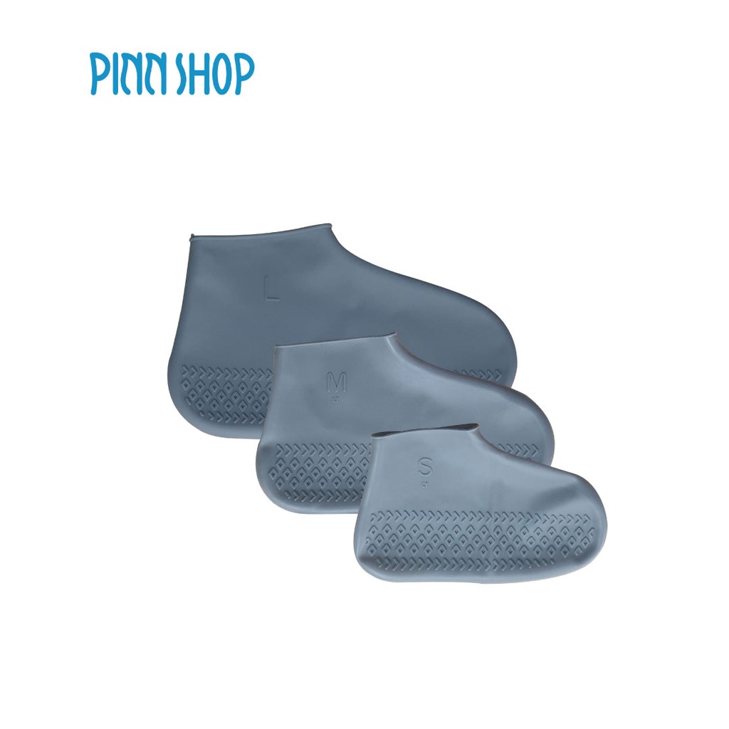 Pinn Shop CuteCoolhousehold  รองเท้าซิลิโคนกันน้ำ (สีเทา) มี3ขนาดให้เลือก